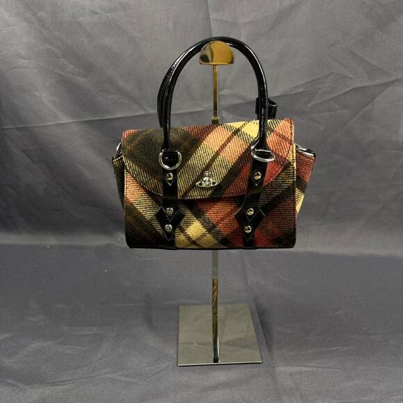 Vivienne Westwood Small Bettina Plaid Handbag - Picture 2 of 7